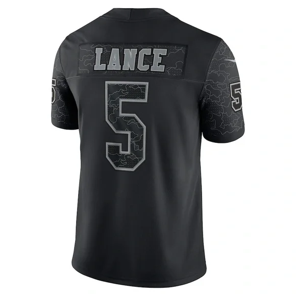NEW Trey Lance Black San Francisco 49ers RFLCTV Limited Jersey LRG “RARE”! - Picture 3 of 6